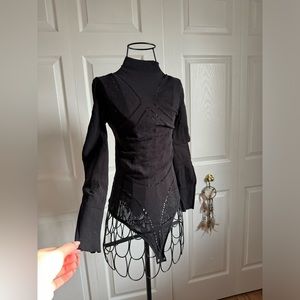 Netted Sleeve Body Suit